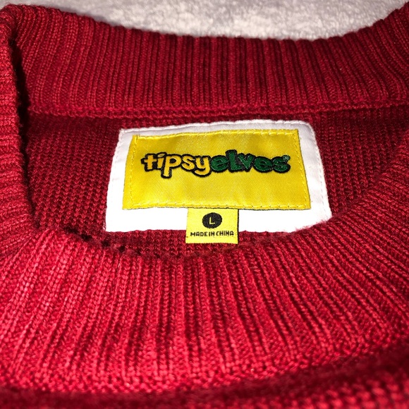 TIPSYELVES Size Large Santa and Jesus Jingle Bros.Christmas Sweatshirt Unisex - Picture 4 of 7